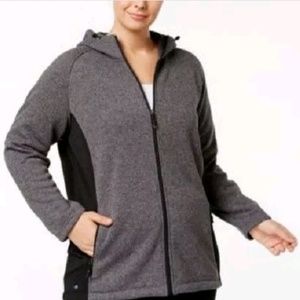 Ideology Outwear Charcoal Heather hooded Jacket